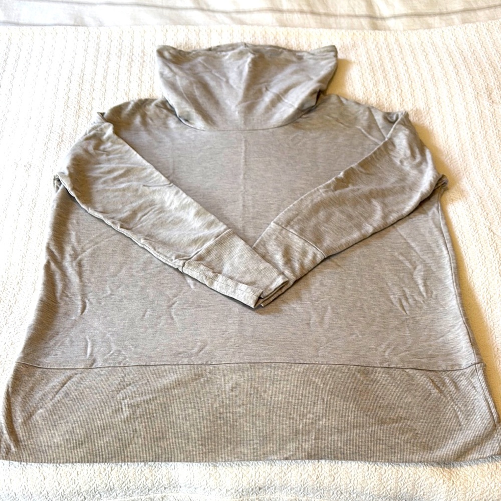 Garnet Hill super soft tunic - light gray - size S